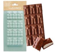 ScrapCooking - Moule Silicone Tablette de Chocolat « Oursons » - Pour Réaliser des Tablettes de Chocolat Fourrées Maison - Ustensile Souple - Pâtisserie - 6719, Turquoise