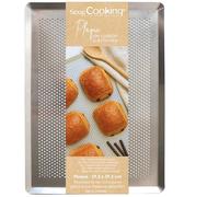 ScrapCooking - Plaque de Cuisson Perforée 30 x 40 cm - Plaque à Pâtisserie Four Légère - En Aluminium - Cuisson Homogène - Grille - Tartes, Gâteaux, Biscuits, Pizza, Quiches - 6765