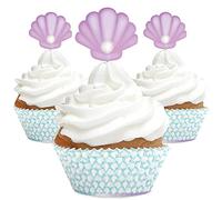 ScrapCooking Set de 24 Caissettes et 24 Cake Toppers Sirène – Multicolore