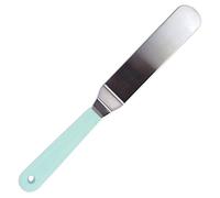 ScrapCooking - Spatule Coudée Inox 29 cm - Spatule Pâtisserie Gâteau Cuisine - Ustensile Accessoire Cake Design Chocolat Glaçages Lissages - Vert d’Eau - 5177