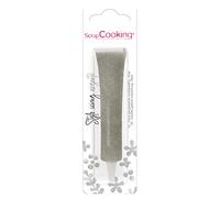 ScrapCooking - Stylo Icing Argenté - Stylo de Glaçage Alimentaire Pâtisserie 26 g - Crayon Encre Comestible - Écrire & Dessiner sur Desserts, Gâteaux & Biscuits - Anniversaire Noël - Argent - 7069