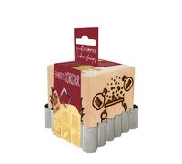 Kit tampon à biscuits - SCRAPCOOKING - Bois - 5 faces - Motif Sorcier - Avec découpoir inox