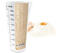 ScrapCooking - Verre Doseur 500 ml - Verre Mesureur Gradué Pâtisserie - En Plastique - Pichet Gobelet Doseur Transparent - 5290
