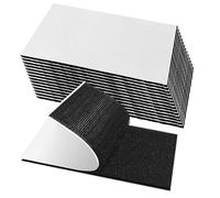 Scratch Autocollant Double Face (15 Pièces), 50 * 100Mm Bande Scratch Adhésive Noir, Pour Mur, Sol, Métal, Plastique, Ménage[RU477]