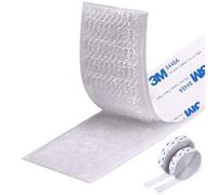 Scratch Autocollant Double Face, Bande Agrippantes Adhésives Extra Fort, Blanche Bandes de Verrouillage , 5m x 2cm [173]