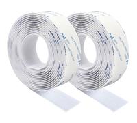 Scratch Autocollant Double Face,Ruban Adhésif Double Face Puissant Blanc Nylon Sans Trace Bande Agrippantes Adhésives 3m×2cm Pour