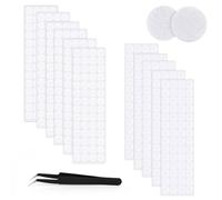 Scratch Autocollant Rond, 280 Paires Pastille Scratch Autocollant Crochets Et Boucles, 20Mm Blanc Double Face Rond Pastille[RU236]