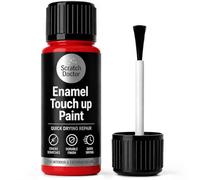 Scratch Doctor Peinture de retouche émail 15 ml à séchage facile et rapide, adaptée pour les appareils de cuisine, salle de bain, métal, radiateur, réfrigérateur, douche, évier (rouge)
