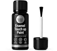 Scratch Doctor Peinture de retouche émail 15 ml à séchage facile et rapide, adaptée pour les appareils de cuisine, salle de bain, métal, radiateur, réfrigérateur, douche, évier (Noir)