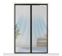 SCREEN DOOR Moustiquaire Porte Fenetre 100x120cm | Moustiquaire Haute Qualité, Protection contre les Insectes, Installation Facile - Noir