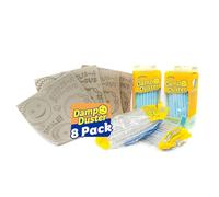 Scrub Daddy Lot de 8 éponges et Serviettes humides - 4 éponges à dépoussiérer et 4 Serviettes humides - Stores à balayer et polir Les Stores, plinthes, Meubles et Plus Encore