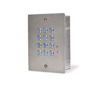 SCS Sentinel - AAA0003 - Clavier à Codes Anti-vandale - Déclenchement gâche et portail -Touches Rétro Éclairées et Repère pour Non-Voyants - Transformateur 230 V inclus - XO 502
