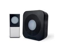 SCS Sentinel – Carillon sans fil – Portée 200 m – 36 mélodies – Bouton étanche IP44 – Noir