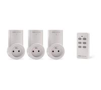 SCS Sentinel HCN0016 - Kit 3 Prises télécommandées - 30 m de portée - Contient 1 Télécommande 1 Pile LR23-A-12 V et 1 Notice - Controlpower 2300W