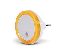 SCS Sentinel, HEC0084, Veilleuse bébé, Veilleuse Chambre Enfant, Alimentation sur prise secteur, Détection crépusculaire, 6.5 x 6.5 x 6.5 cm, PlugLight Jaune