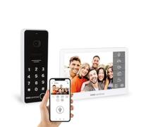 SCS Sentinel, PVF0054, Interphone vidéo connecté filaire CODEVISIO WI-FI, Ecran LCD 7" couleur, Affichage Date et Heure, Vision Grand Angle 110 ° et Nocturne, IP65, avec Clavier à Code