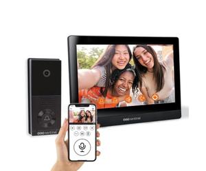 SCS Sentinel, PVF0058, Interphone vidéo, Portier Vidéo 2 Fils avec Écran Tactile 10", Visiophone Filaire, Platine de Rue, Sonnette, Support Mural, Adaptateur, Visserie, VisioWiFi 10