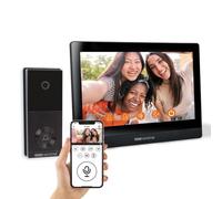 SCS Sentinel VisioWiFi 10 - Interphone Vidéo Filaire - 2 Fils Écran Tactile 10" - Visiophone WiFi Connecté - Application Mobile - Portée 100 m - Maison Surveillance IP65 - PVF0058