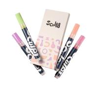 Sculpd Lot de stylos de peinture acrylique, tons modernistes, pointes fines de qualité supérieure pour peinture de poterie, bois, carton, papier, verre et la plupart des autres surfaces, 8 couleurs