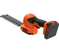 Sculpte-Haies et Cisaille à Gazon sans Fil BLACK+DECKER BCSS18D1-QW, 18V, Batterie 2Ah, Largeur Lame 10cm, Longueur Lame 20cm
