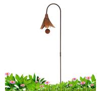 Sculpture florale décorative en métal rouillé pour décoration de jardin | Supports de plantes en métal pour terrasse, cour, pelouse, porche, allée, trottoir, clôture, prairie, paysage extérieur