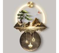 Sculpture murale 3D stéréoscopique à LED, art mural en cristal acrylique, peinture LED imperméable et résistante à l'huile, décoration douce pour la maison et les espaces commerciaux, idéale pour les