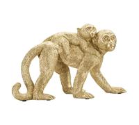 Singe En Résine Dorée 29,5x11,5x18,5 Cm