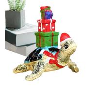 Sculpture Tortue Centre De Table De Noël En Résine, Mignon Et Saisonnier | Décoration de Figurines Tortue Pour Salle d'Étude Étagère à Livres Entrée Armoire Rebord de la