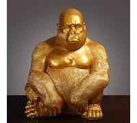 Sculptures d'appréciation Statues Ornements Figurine Figurines de Collection Statue Singe Chanceux Animal Art Sculpture Luxe Résine Artisanat Moderne Décoration de la Maison