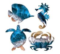 Sculptures Murales en MéTal pour ExtéRieur, DéCoration Murale sur le ThèMe de la Plage, de la Piscine, de , avec Tortue de Mer,