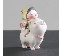 Sculptures Statues Ornements Figurine Figurines De Collection PVC Fibre Chimique Conte De Fées Décoration Chat Mignon Oeuvre Cadeau d'anniversaire Créatif Salon-Longueur Large Haut 7,5 Cm