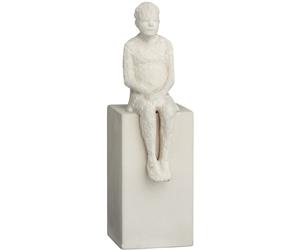 Sculture décoration d'intérieur THE DREAMER 21,5 cm, blanc, grès, Kähler
