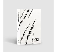 ScuolaZoo Agenda scolaire 2024-2025 avec mèmes et autocollants, disponible avec 6 couvertures et 2 tailles (Blanc/Zèbre, 13 x 17 cm)