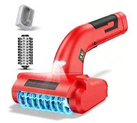 SCZND Brosse électrique pour Barbecue, Nettoyeur BBQ motorisé Rechargeable, Poils INOX 700-800 TR/Min, tête Amovible 304, éclairage LED, pour grilles en Fonte et Usage extérieur