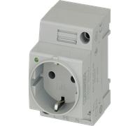 Prise 2P+T modulaire Phoenix Contact EO-CF/UT/LED gris (L x l) 60 mm x 45 mm