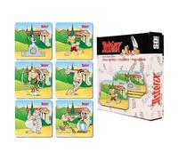SD Toys Asterix Lot de 6 Dessous de Verre en liège 3 x 9 x 9 cm