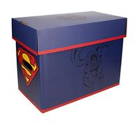 SD TOYS - Boîte de Rangement Superman, Boîte en Carton pour Ranger BD et Objets Préférés, Boîte avec Couvercle Ultra-Résistante, 22 x 30 x 41 cm, Bleu