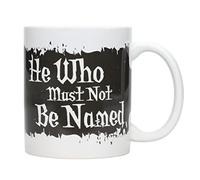 SD Toys Harry Potter Tasse Qui ne Doit Pas être nommé, céramique, Blanc et Noir, 8 cm