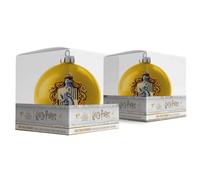 SD TOYS Ornement de Noël Bola Harry Potter Hufflepuff, Décoration Boule 75 mm