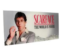SD Toys - Scarface poster en verre "The World is yours" fond gris