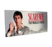 SD TOYS - The World Is Yours Fond Gris Poster en Verre 60x30cm