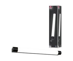 Sdb Applique Orgon 700mm 10,5w 1400lm 3000k Prise Intégrée Noir Ip44 230v