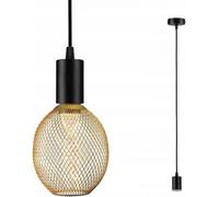 Sdb Suspension Ravi E27 Max60w D80mm Métal Noir 230v Ip44 Sans Ampoule