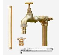 SDCFFC Colonne d'eau Verticale extérieure entièrement en cuivre avec Double Robinet