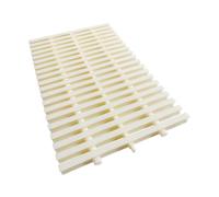 SDCFFC Grille de vidange réglable pour Piscine, Largeur 15 à 30 cm, en Plastique ABS résistant, pour Une Utilisation intérieure et extérieure, Lot de 8 pièces, 18 x 100 cm