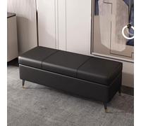 SDFdcgjSR Tabouret d'entrée, Banc Ottoman de Rangement en Cuir avec siège, Banc rembourré d'entrée Pieds