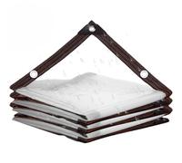 SDFGHJKB Bâche Transparente Extérieur 12x15m, Bâche Plastique Imperméable, Bâche Transparente pour Pergola, Bâche Plastique Transparente pour Serre, avec Œillets e Corde