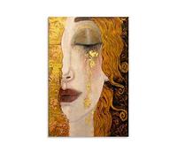 SDFRE Gustav Klimt Poster sur toile Motif larmes de Freya 40 x 60 cm