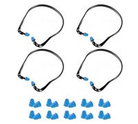 SDFWGG 4 Pièces Protections Auditives À Arceau Bouchons D'oreilles Anti Bruit Pour Sommeil Natation Travail Bouchons D'oreilles Antibruit À Arceau De Protection Auditive (Noir et bleu)