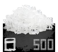 SDLDEER 500 pièces Système de nivellement pour carrelage 1,5 mm, clips de nivellement pour espaceurs de carrelage Outil d'installation de carrelage pour sol et mur